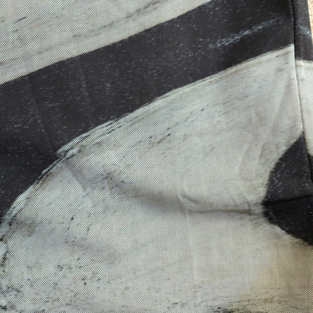 Topshop Womens Black Grey Marble Print Mesh Maxi Skirt‎ Size US 2 Chic Art - Picture 4 of 7